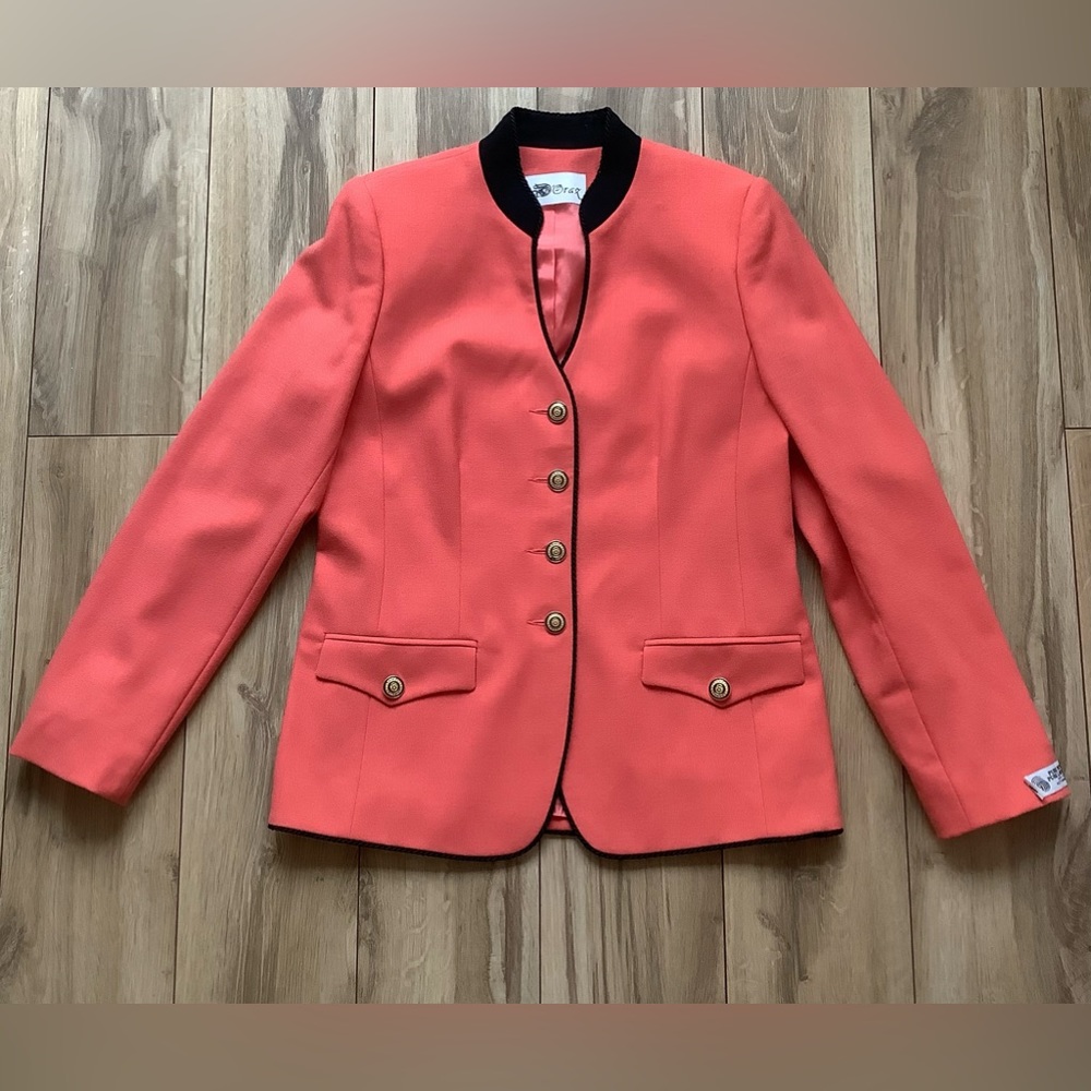 Wool Crepe suit jacket blazer 90s Canadian designer